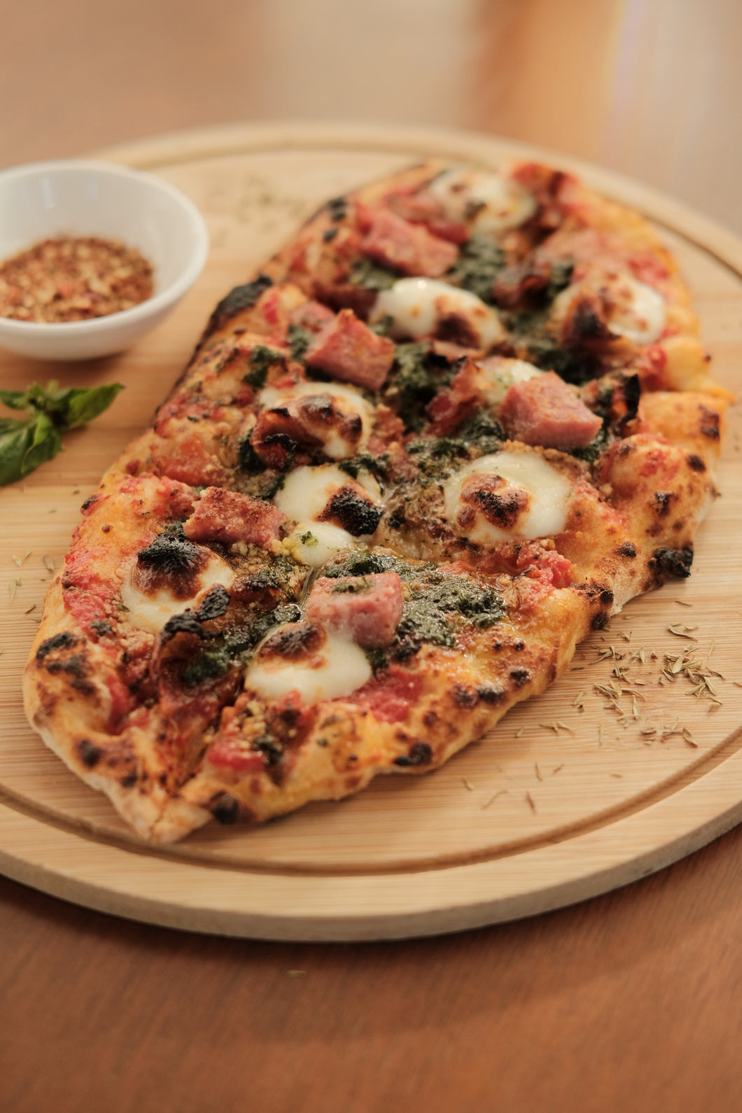 Flatbread pizza